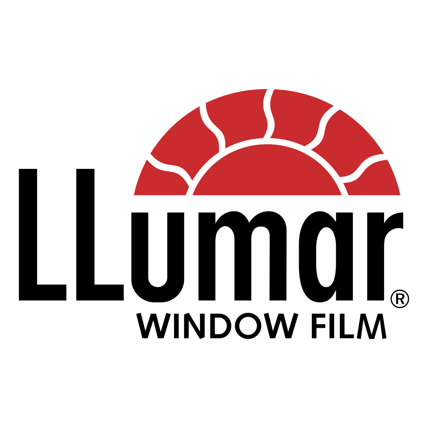 A red semi-circular sun rising behind black text that reads 'Good Morning'.