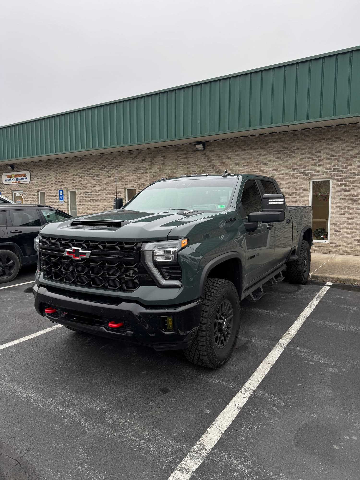  Chevrolet ZR2 2500 pickup truck received two front windows tinted along with matte screen protection.  